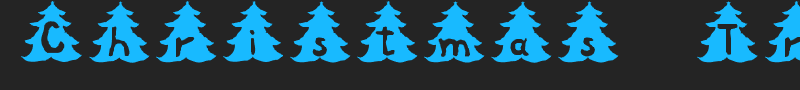 Christmas Tree font
